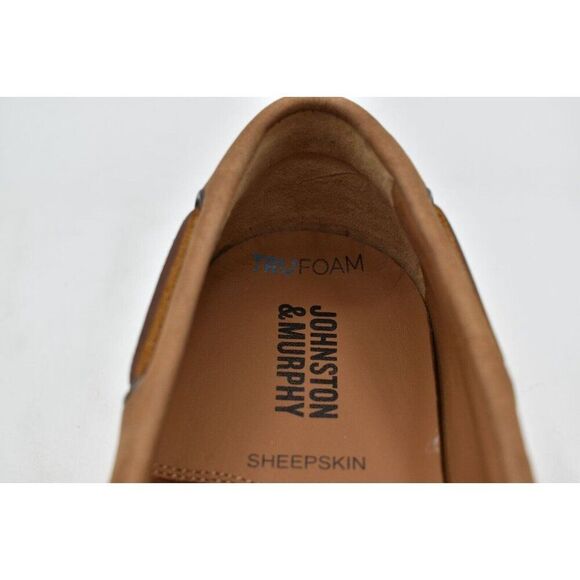 Johnston & Murphy Mens Size 8 Bower Oiled Full Grain Leather Slip On Loafers main image 9